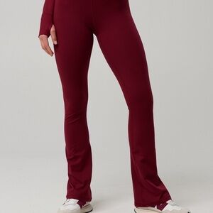 OFFLINE Aerie The Hugger High Waisted Bootcut Legging - Deep Cherry (NWOT)